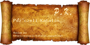 Péczeli Katalin névjegykártya